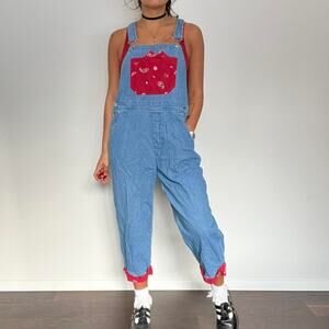 Vintage paisley overalls